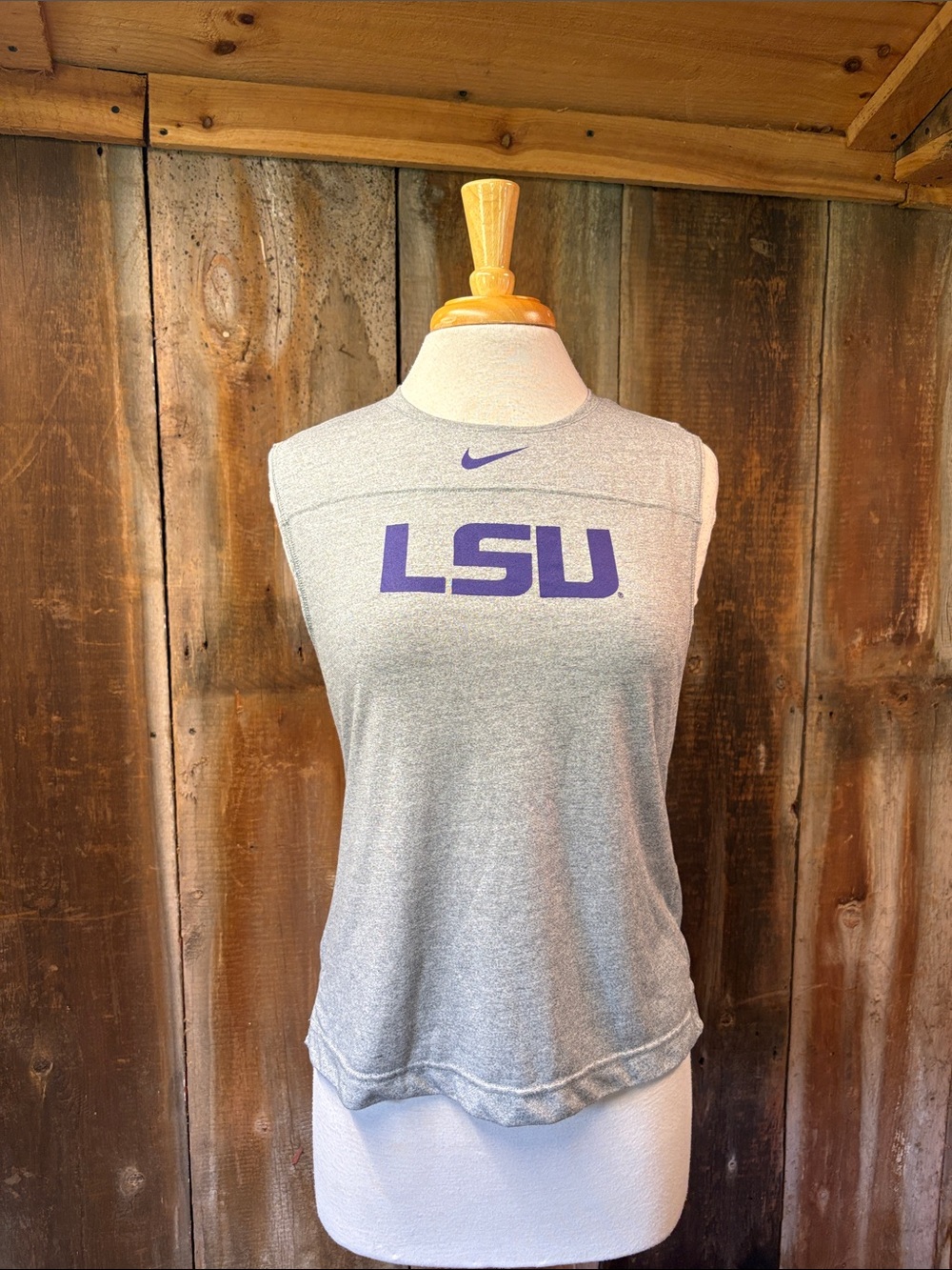 LSU Nike Dri-Fit Women's Med Team Tank Top Swoosh Jersey